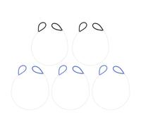 Gadpiparty Lot de 5 Outils à Fil D'acier pour Poterie avec Poignées en Caoutchouc Noir et Bleu, Coupe-poterie Ergonomique pour Argile et Céramique, Adapté à L'atelier L'enseignement