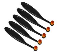 Gadpiparty Lot de 5 Pinceaux Estompeurs d'encre Noirs Petits Outils de Mélange d'encre Poils Doux en Pbt Mini Pinceaux pour Fabrication de Cartes et Loisirs Créatifs pour Mélange et