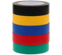 Gadpiparty Lot de 5 Rouleaux de Ruban Isolant Électrique Ignifuge en Pvc Étanche pour Identification Facile des Fils et Isolation Intérieure