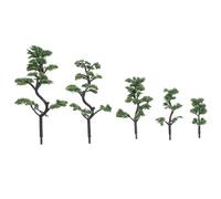 Gadpiparty Lot de 5 sapins de chemin de fer - Décoration réaliste - Vert - Essentiel pour paysages miniatures, urbanisme, dioramas