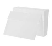 Gadpiparty Lot de 50 Enveloppes Blanches Autocollantes en Papier Épais A7 Surface Écrivable pour Courrier et Invitations, Scellage Facile pour Correspondance et Fêtes