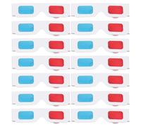 Gadpiparty Lot de 50 Lunettes 3D en Carton Rouge Bleu, Taille Standard, Usage Cinéma Portable et Jeux, Monture Anaglyphe pour Adultes et Garçon et Filles