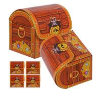 Gadpiparty Lot de 6 Boîtes à Friandises en Papier Thème Pirate, Coffrets Trésor Halloween Décoratifs pour Fête D'anniversaire, Boîtes Présent Légères et Pratiques pour Bonbons et Sucreries