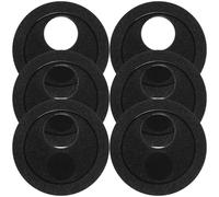 Gadpiparty Lot de 6 Caches de Confidentialité pour Appareil Photo de Téléphone Portable, Cache-caméra Rond Noir en Abs Solide, Protection Glissante pour Préserver la Vie Privée au Quotidien