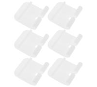 Gadpiparty Lot de 6 Clips de Fixation Blancs pour Cage Hamster 60 CM Accessoires Robustes en Plastique Anti-Fugue Loquets Latéraux Compatibles Cages Métalliques Petits Animaux Outils de