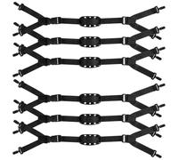 Gadpiparty Lot de 6 Jugulaires pour Casque de Chantier Réglables Universelles, Sangles Robustes pour Mentonnière de Casque, Accessoire de Sécurité Confortable Adapté aux Couleur