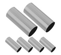 Gadpiparty Lot de 6 Manchons Métalliques E14 Chromés 25 MM de Diamètre X 60 MM de Longueur Cache-Douilles pour Suspensions et Lustres Bougies Supports de Douille Résistants pour Éclairage