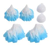 Gadpiparty Lot de 6 Miniatures Iceberg et Igloo Décoratifs en Mousse et PVC, Modèle Montagne Enneigée 11,5g, Décoration Aquarium et Paysage Arctique pour Amateurs de Diorama et Décoration