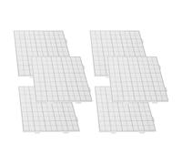 Gadpiparty Lot de 6 planches à perles carrées avec 52 pinces à linge, kit de panneaux perforés en plastique de 2,6 mm pour un arrangement polyvalent et une connexion créative, pour les activités des