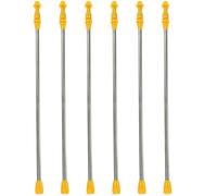 Gadpiparty Lot de 6 Tiges Télescopiques en Acier Inoxydable Lance de Pulvérisation Réglable 45-80 CM Tige d'Extension pour Pulvérisateur Agricole et Irrigation de Jardin