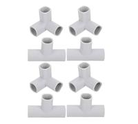 Gadpiparty Lot de 8 Connecteurs en Plastique pour Parc à Bébé et Barrières de Sécurité, Accessoires de T et Triangle, Compatibles Barrière Intérieure, Montage sans Outil, Usage Polyvalent