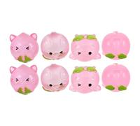 Gadpiparty Lot de 8 Figurines de Cochons en Résine Rose, Mini Animaux de Ferme Décoratifs pour Maison et Voiture, Statuettes Miniatures pour Loisirs Créatifs et Décoration Intérieure, Léger