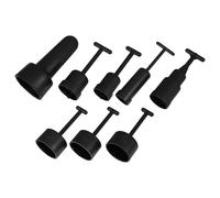 Gadpiparty Lot de 8 outils de retrait d'anneaux de douille en plastique pour abat-jour E14 E26 E27 G9 et remplacement de bague et entretien des luminaires