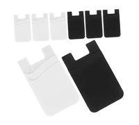 Gadpiparty Lot De 8 Pochettes Adhésives De en Silicone pour Cartes pour Téléphone Portefeuille pour Plusieurs Appareils