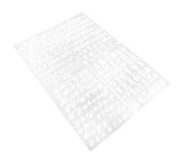 Gadpiparty Lot de 8 pochoirs anglais réutilisables pour peinture sur bois et murs, design creux confortable au toucher, fabriqué en matériau robuste pour la décoration de la maison, les travaux