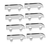 Gadpiparty Lot de 8 Roulettes Coulissantes en Acier Inoxydable pour Porte de Vitrine Poulies de 50 MM pour Portes Coulissantes D’Armoire Quincaillerie Silencieuse et Solide pour Meubles