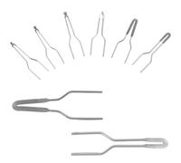 Gadpiparty Lot de 8 Set de Pointes de Pyrogravure pour Brûleur à Fil Réglable, Embouts de Rechange en Acier pour Gravure sur Bois, Tailles 18-23, Outil de Pyrograveur pour Artisanat sur Bois