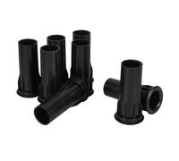 Gadpiparty Lot de 8 Tubes D'orifice d'air en Plastique Noir 35mm X 80mm pour Caisson de Basses, Port D'évent Haut-Parleur Haute Performance pour Amélioration Audio Home Cinéma