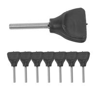 Gadpiparty Lot de 8 vis de fixation pour base de défonceuse avec bouclier de protection, pièces de rechange antidérapantes en métal et plastique pour travail du bois, atelier et fraiseuse