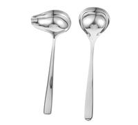 Gadpiparty Louche Inox Multifonction avec Bec Verseur Cuillères de Service Robustes et Ergonomiques pour Sauces et Bouillons Pratique