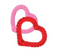 Gadpiparty Mâcher pour Chiots Forme de Cœur Résistant et Interactif Couineur Amusant pour Chien Distraction et Nettoyage des Dents Couleur Aléatoire Couleur Aléatoire