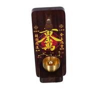 Gadpiparty Magnetic Shopkeepers Bell Vintage Wooden Wind Chime with Brass Retro Design Easy Mounting Entrance Decoration for Home Shop Garden