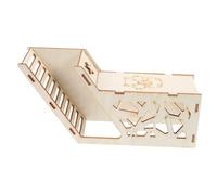 Gadpiparty Maison Bois pour Cobaye Abri pour Hamster Refuge pour Petit Animal Cachette Naturelle pour Cage Maison Rustique pour Écureuil