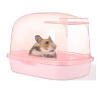Gadpiparty Maison Plastique pour Bain de Sable de Chinchilla et Petits Animaux, Design Simple et Élégant, Hygiénique et Favorable Bien-être, pour Cage d'animaux