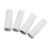 Gadpiparty Manchon De Bride E14 En Cristal 4pcs Blanc Cache-base Pour Lustre Bougie Accessoires De Lampe Compatible Lustres En Cristal Pièces De Rechange 25x80 Mm