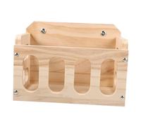 Gadpiparty Mangeoire à Foin Bois pour Lapins Et Cobayes Support Fixe Bac Ordonné Convient pour Chinchillas Et Hamsters Cage