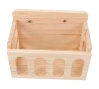 Gadpiparty Mangeoire Bois pour Petits Animaux Support à Foin Anti-gaspillage pour Lapins Cochons et Chinchillas Râtelier Fixe pour Cage Facile à Installer et Nettoyer