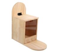 Gadpiparty Mangeoire Écureuils Bois Boîte de Stockage Aliments Naturels pour Jardin Station Alimentation Extérieure pour Oiseaux et Petits Animaux Accessoire Jardinage Écologique