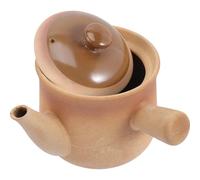 Gadpiparty Marmite à Remèdes en Argile de Poterie 2,5l Couvercle, Casserole Multifonction à Isolation Thermique pour Cuisson Traditionnelle Chinoise à Domicile