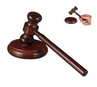 Gadpiparty Marteau de Juge Bois Compact et Portable pour Aux Enchères Accessoire Pratique pour Juges et Commissaires Priseurs Surface Lisse et Finition Soignée