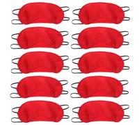 Gadpiparty Masque de Sommeil avec Bandeau Élastique 24 Pièces en Polyester Rouge Confortable Haute Efficacité de Blocage de Lumière, pour Usage Personnel la Maison