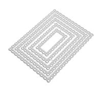 Gadpiparty Matrices Métalliques Fabrication de Cartes et Découpes pour Scrapbooking en Acier Carbone Argenté, Motifs Délicats, Découpe, 5 Pièces pour Création DIY