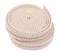 Gadpiparty Mèche Plate en Coton 100% Pure 1,2 Cm Largeur, Lot de 2 Mèches de Rechange pour Lampes à Huile et Lanternes à Pétrole, Éclairage Camping et Extérieur, Remplacement Facile