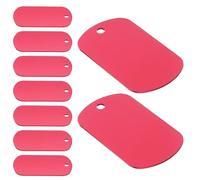 Gadpiparty Médailles D’Identification pour Chiens Pendentifs Vierges Aluminium Résistant 50x29 Mm Usage Extérieur Promenade Accessoires Chien Lot 20 Pièces