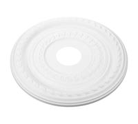 Gadpiparty Médaillon de Plafond Rond en Polyuréthane Blanc 41 Cm - Décoration de Médaillon Traditionnel pour Plafonnier Intérieur, Accessoire D’éclairage Compatible Lustres et Ventilateurs,