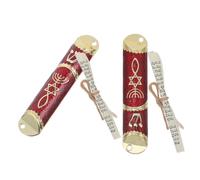 Gadpiparty Mezouza Juive avec Parchemin Casher en Alliage de Zinc Rouge Bénédiction pour Porte, Décoration Maison Élégante, 2 Ensembles pour Mariages et Intérieur