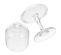 Gadpiparty Mini Présentoir à Cupcakes en Verre Transparent avec Couvercle Dôme - Support à Gâteau Compact et Réutilisable - Plat à Dessert pour Petits Gâteaux Pâtisseries et Réceptions -