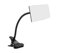 Gadpiparty Miroir d'Ordinateur à Clipser pour Bureau Miroir de Sécurité Design Élégant Rétroviseur Grand Angle pour Accessoire de Bureau Pratique en Noir
