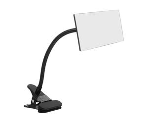 Gadpiparty Miroir d'Ordinateur à Clipser pour Bureau Miroir de Sécurité Design Élégant Rétroviseur Grand Angle pour Accessoire de Bureau Pratique en Noir