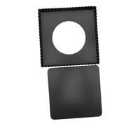 Gadpiparty Moule à Pizza Carré Acier Antiadhésif avec Fond Amovible Plat Profond pour Pizza Maison Gâteau et Quiche Cuisson Facile Au Four