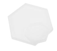Gadpiparty Moule en Silicone Hexagonal Robuste 2pcs DIY, Facile à Nettoyer pour Dessous de Tasse à Café pour Réunion de Famille ou Pause Thé