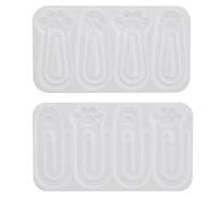 Gadpiparty Moule en Silicone pour Marque-Page de Patte de Chat 2 Pièces Kit DIY pour Création de Marque-Pages Époxy Accessoires Loisirs Créatifs pour Lecteurs et Présents Éducatifs
