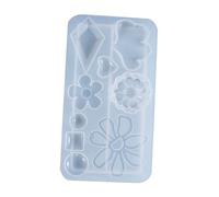 Gadpiparty Moule Silicone Pendentif Cristal pour Création Boucle Doreille Diy Moule Époxy Facile à Nettoyer pour Bijoux Faits Main