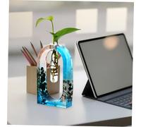 Gadpiparty Moule Silicone pour Vase Hydroponique avec Tubes Kit de Moulage Résine Souple et Création DIY pour Décoration Intérieure et Support Plantes