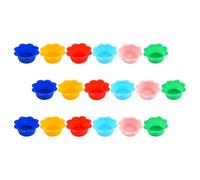 Gadpiparty Moules à Muffins Facile en Silicone Lot de 18 Réutilisables Légers Antiadhésifs de Fleur et Design Simple Élégant Couleur Aléatoire pour Pâtisserie