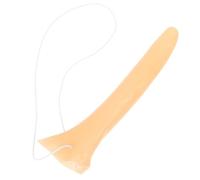 Gadpiparty Nez de Sorcière Long et Effilé, Accessoire de Costume | Latex et Vinyle, Aspect Réaliste Kaki, pour Maquillage de Scène, Théâtre, Clown, Réutilisable